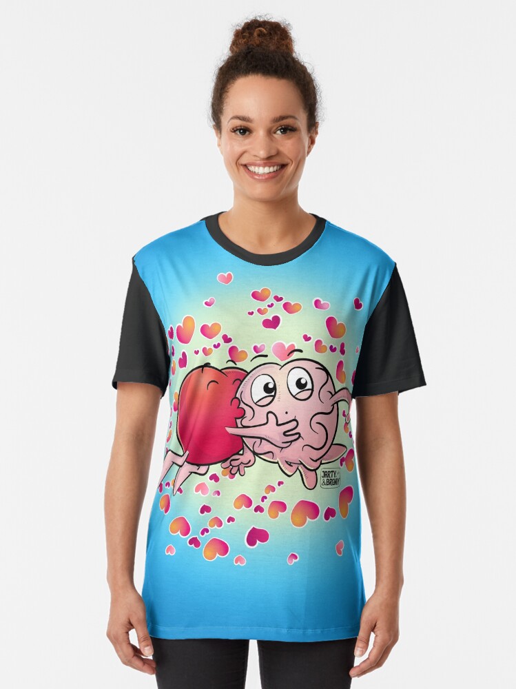 Vista alternativa de Camiseta gráfica San Valentin-J&B CELESTE