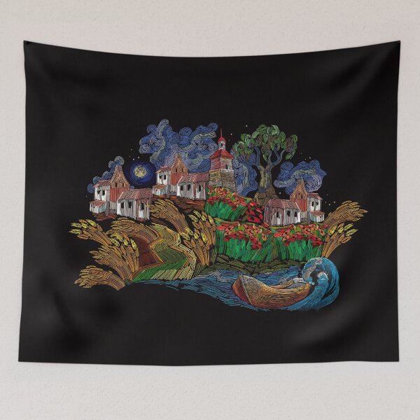 Item preview, Embroidery. Rural landscape designed and sold by matrioshka.