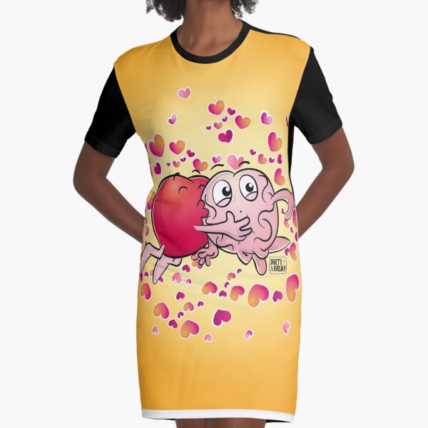 San Valentin-J&B AMARILLO Vestido camiseta