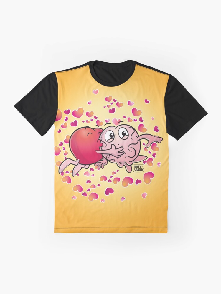 Vista alternativa de Camiseta gráfica San Valentin-J&B AMARILLO