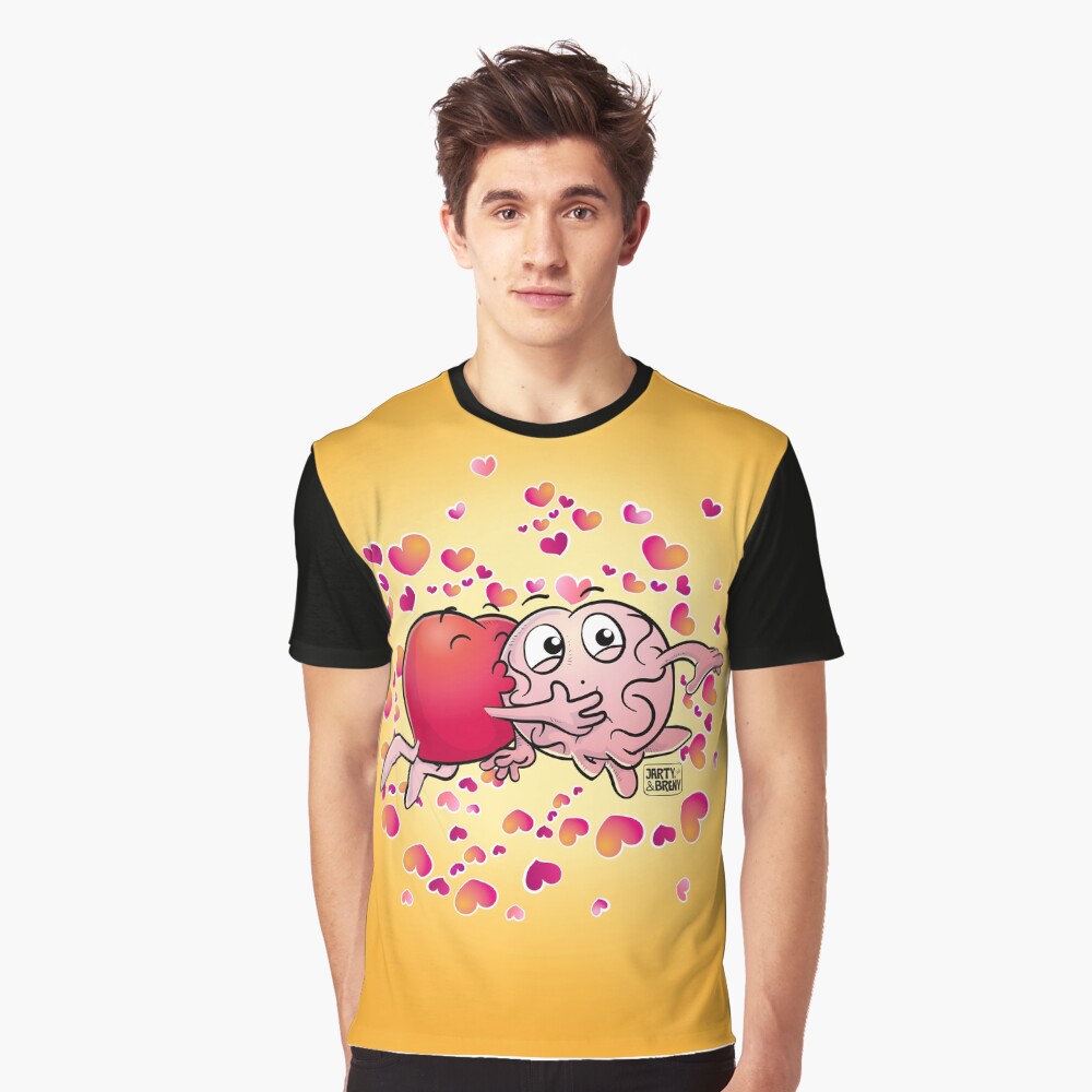 San Valentin-J&B AMARILLO Camiseta gráfica
