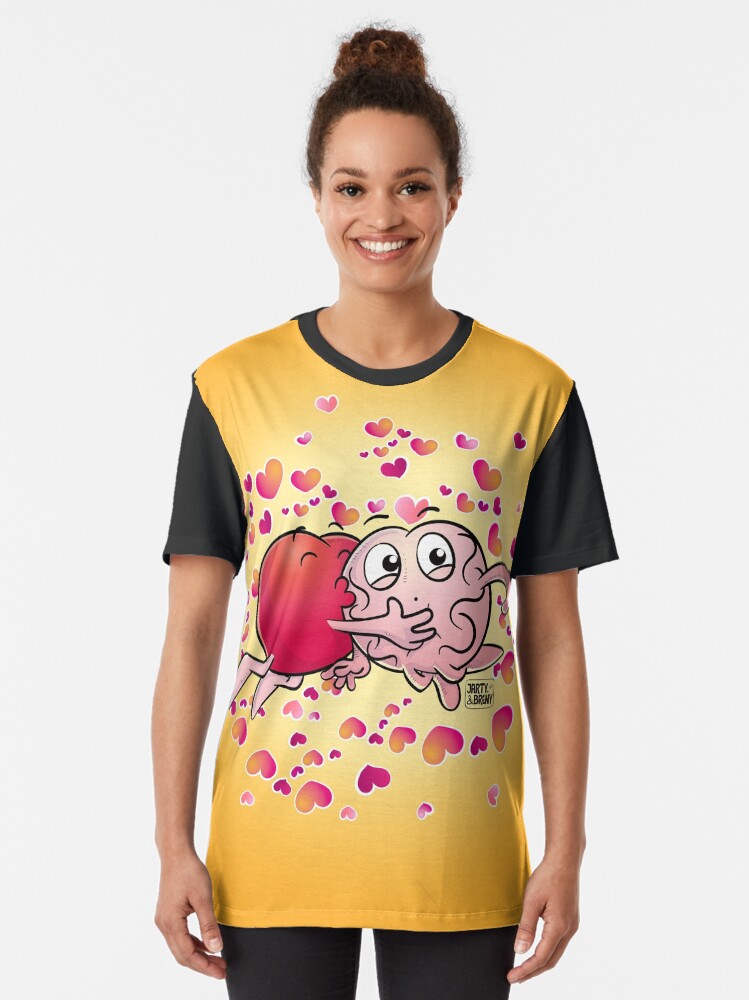 Vista alternativa de Camiseta gráfica San Valentin-J&B AMARILLO