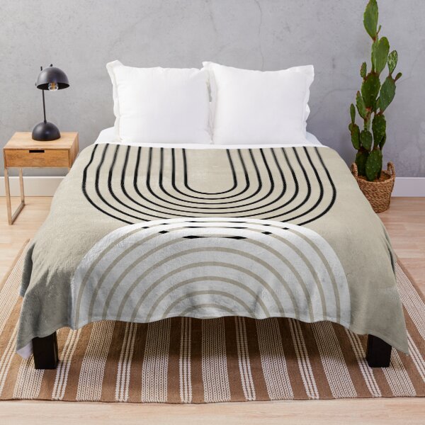 Artikelvorschau, Moderne geometrische Bogenlinie Schwarz, Weiß und Beige entworfen und verkauft von klsystudios.