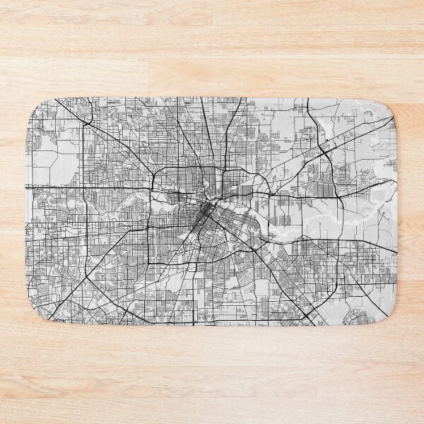 Artikelvorschau, Houston Stadtplan von Texas, USA - Licht entworfen und verkauft von deMAP.