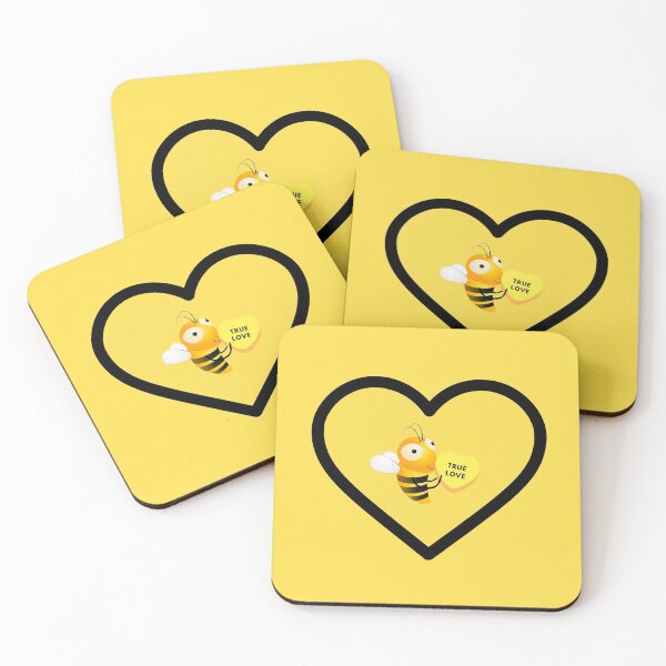 Item preview, Bee Mine True Love Yellow Valentine designed and sold by TipToppity.