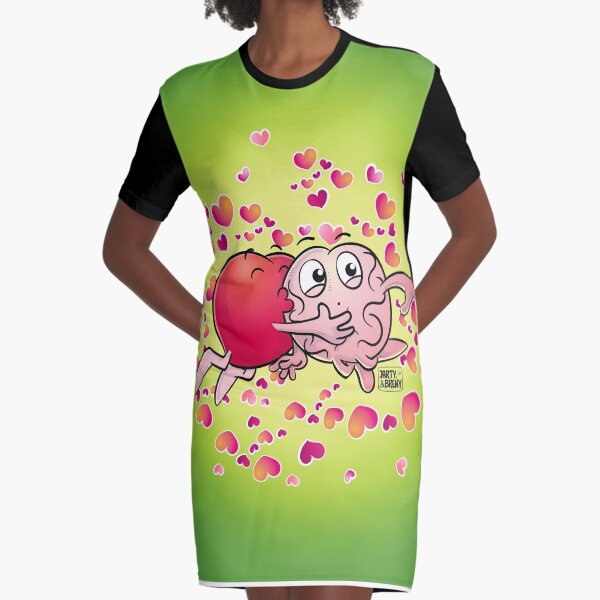 San Valentin-J&B VERDE Vestido camiseta