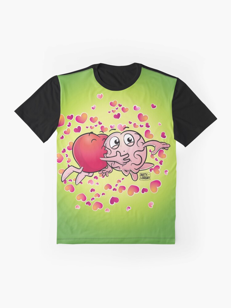 Vista alternativa de Camiseta gráfica San Valentin-J&B VERDE