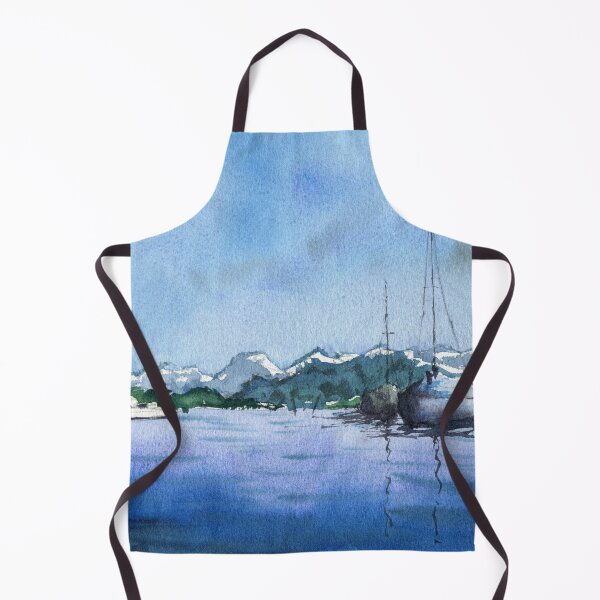 Item preview, Lucerne Switzerland - Boats on the Lake designed and sold by darrenyeoart.