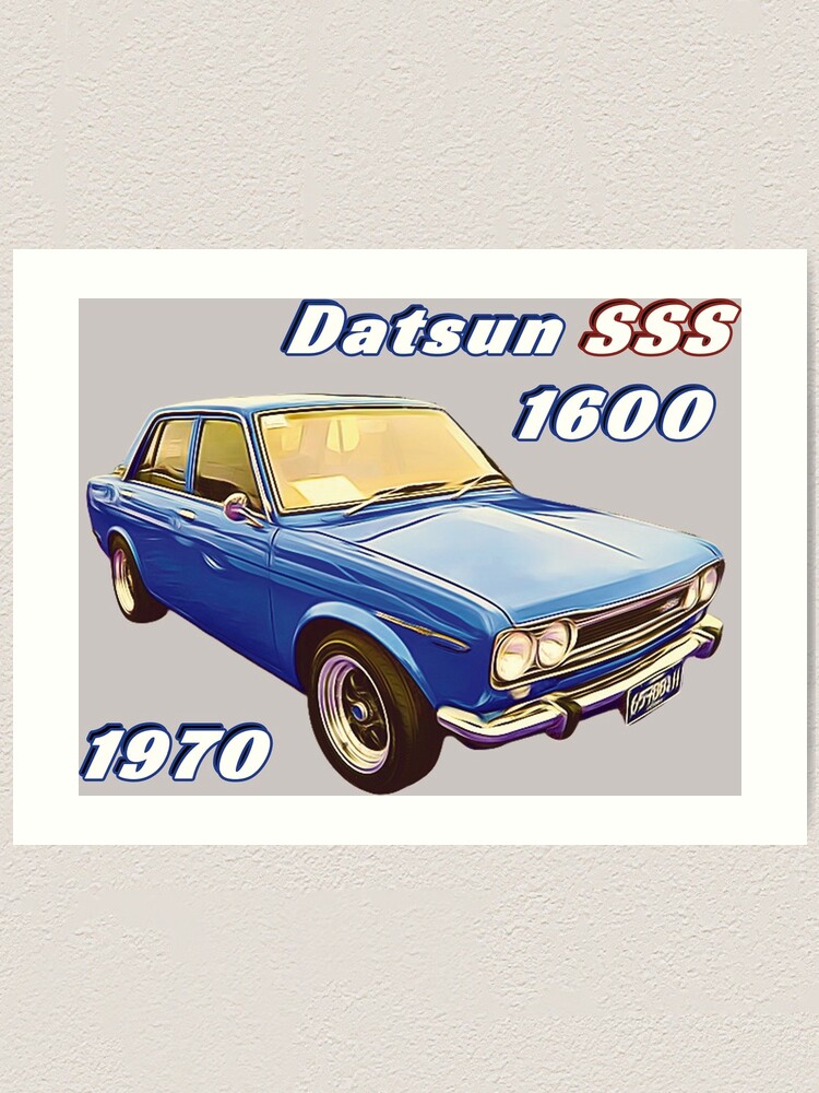 1970 NISSAN DATSUN 1600 AD A4 POSTER GLOSS PRINT LAMINATED 11.7”x8.3” 