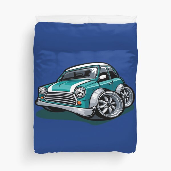 mini car duvet cover