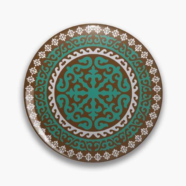 Item preview, Kazakh Qazaq traditional brown ornament designed and sold by GulekeArt.