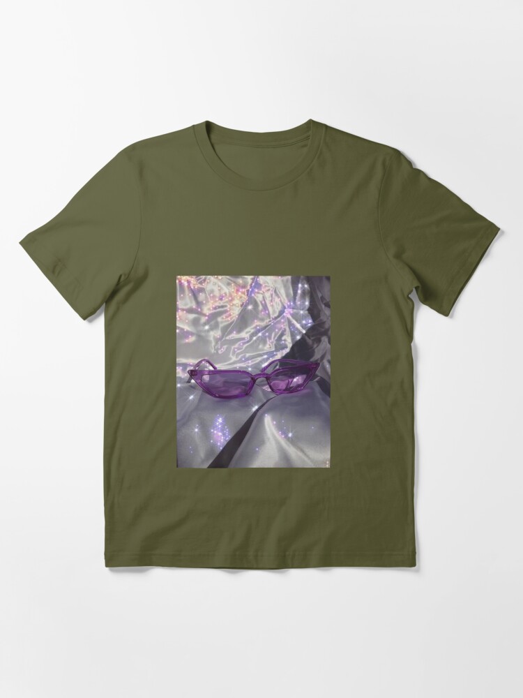 Purple cyber y2k glitter photo Essential T-Shirt for Sale by hannahhamo