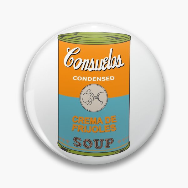 Artikelvorschau, Mexikanische Andy-Warhol-Suppen – Consuelos Pop Art – Crema de Frijoles entworfen und verkauft von Groenendijk.