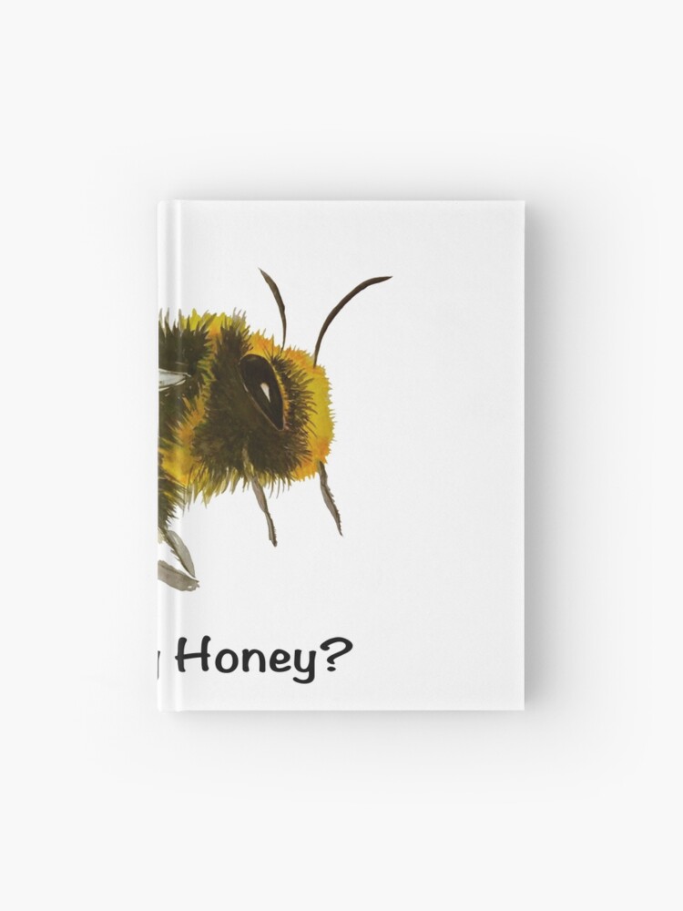 Thumbnail 1 of 3, Hardcover Journal, Are You My Honey? (Bee) designed and sold by HappigalArt.