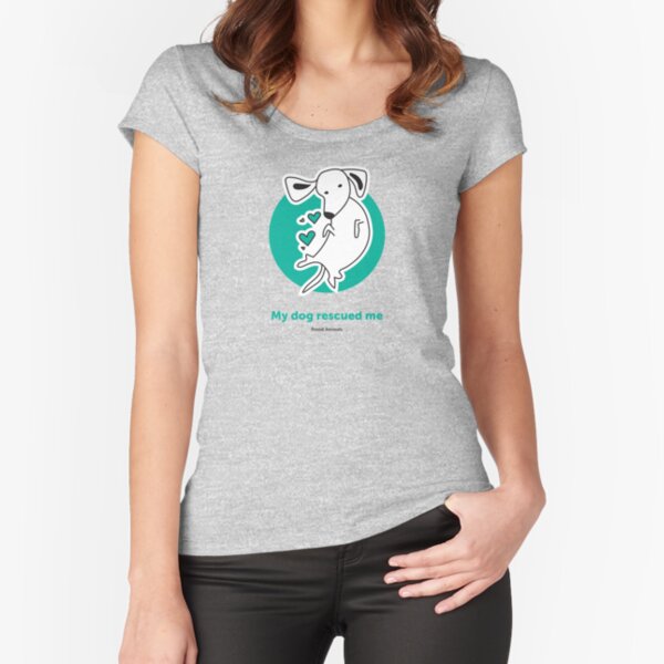 Tummy Rub Human Rescue Fitted Scoop T-Shirt