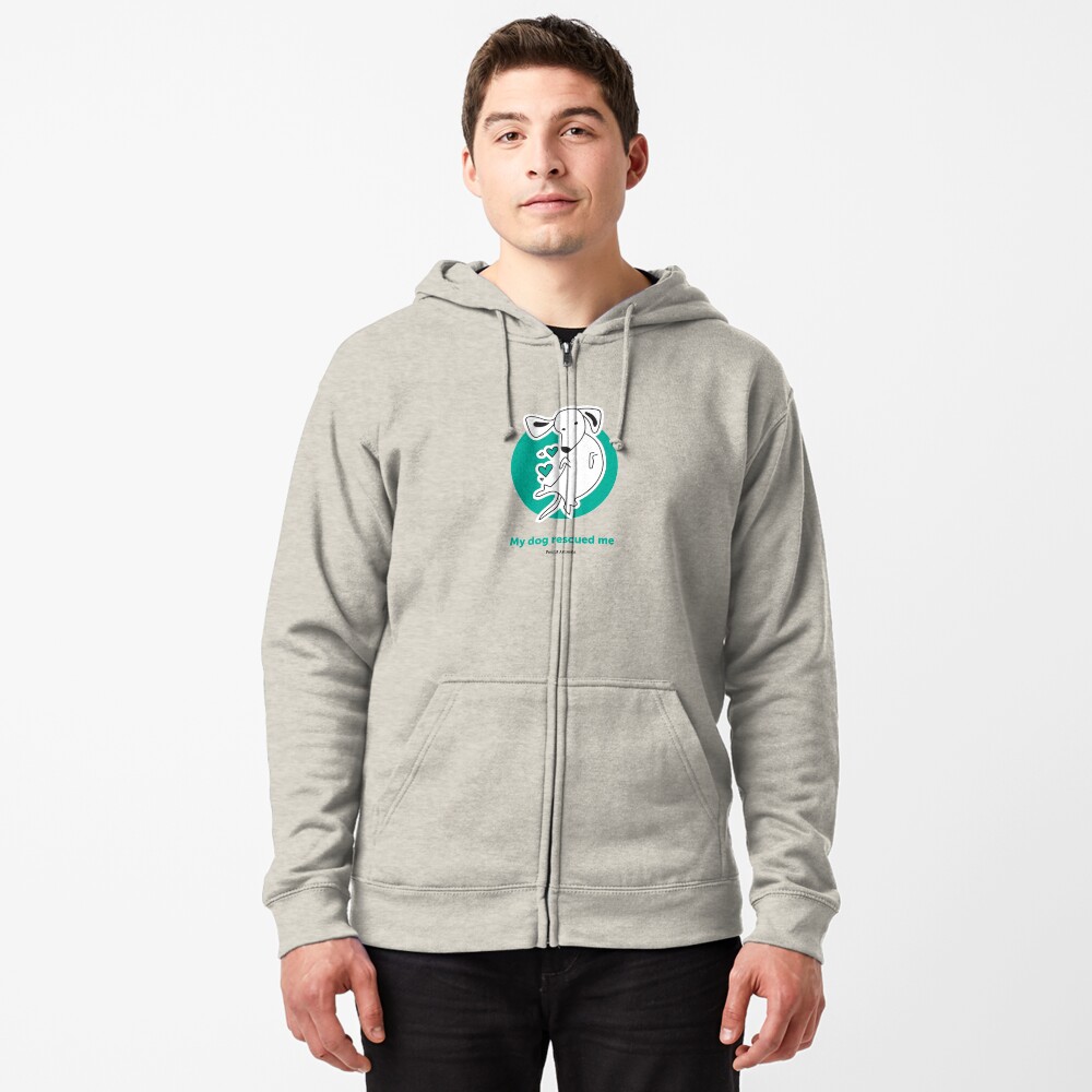 Tummy Rub Human Rescue Zipped Hoodie