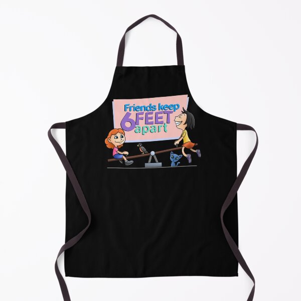 Item preview, Friends Keep 6 Feet Apart Covid-19 Safety Reminder designed and sold by Vancity Printees.