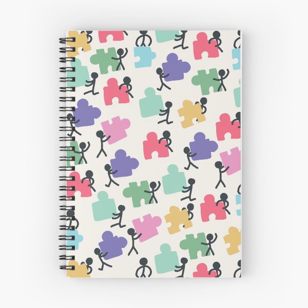 Item preview, Cute Stickman Jigsaw Puzzle Movers Cartoon Pattern designed and sold by GeekHeadDesigns.