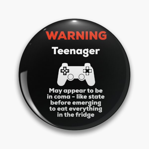 Item preview, Warning Teenager - Video Games and Food designed and sold by UncleStuScience.
