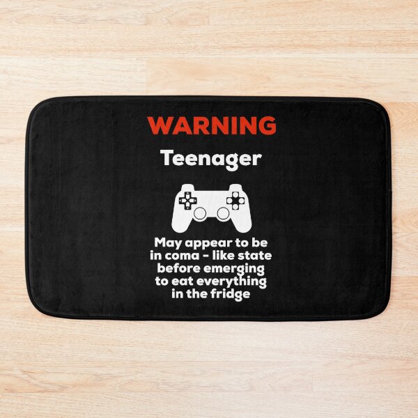 Item preview, Warning Teenager - Video Games and Food designed and sold by UncleStuScience.