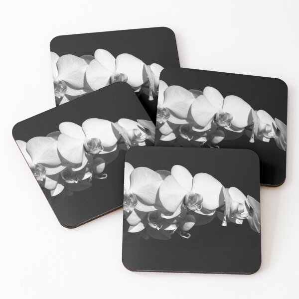 Item preview, White Orchids and Black designed and sold by NeonAbstracts.