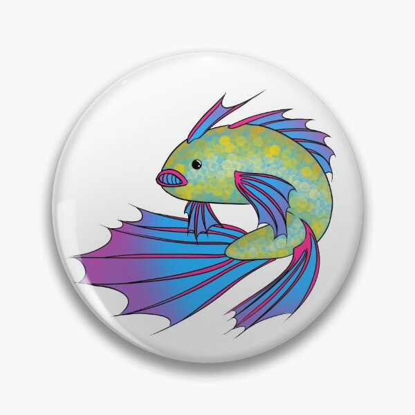 Item preview, Blue, pink, and yellow fish swimming designed and sold by Jigamaree.