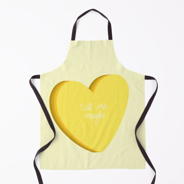 Item preview, “call me maybe” Yellow Valentines Heart designed and sold by Abigail Christensen.
