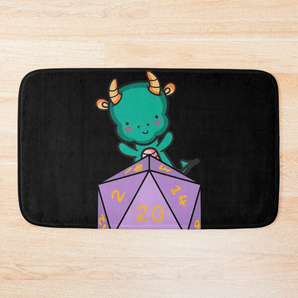 Item preview, Cute Dragon Cartoon with D20 Dice designed and sold by DatDragonShop.