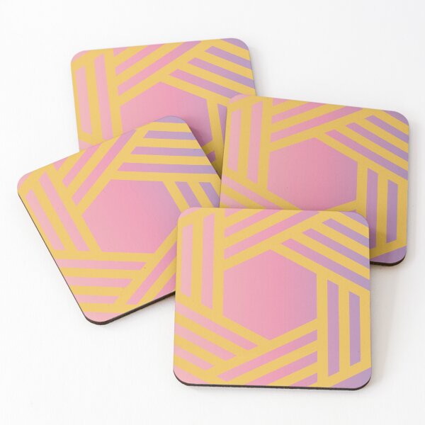Item preview, Gradient - hexagon in gold designed and sold by afrapaints.