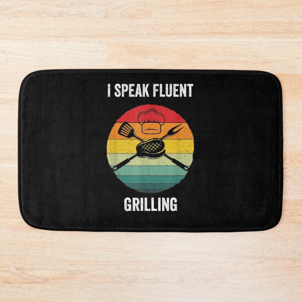 Item preview, I Speak Fluent Grilling Vintage Bbq Grill Barbecue Gift designed and sold by shirleyfinley.