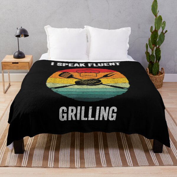 Item preview, I Speak Fluent Grilling Vintage Bbq Grill Barbecue Gift designed and sold by shirleyfinley.