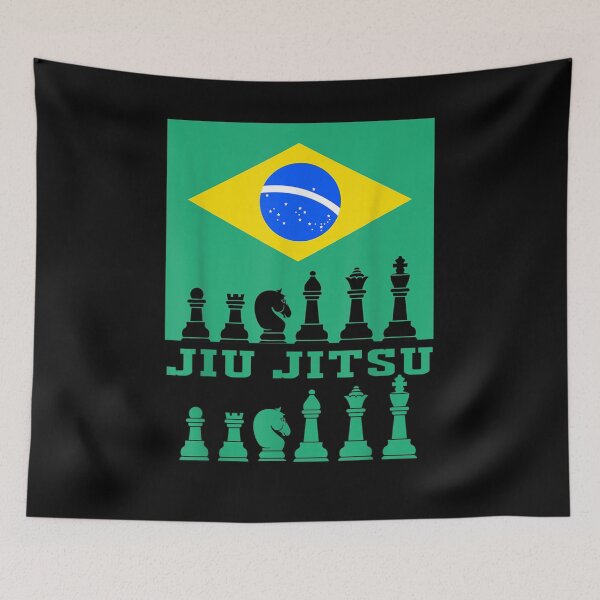 Item preview, Brazilian Jiu Jitsu Flag Jiu Jitsu Chess designed and sold by shirleyfinley.