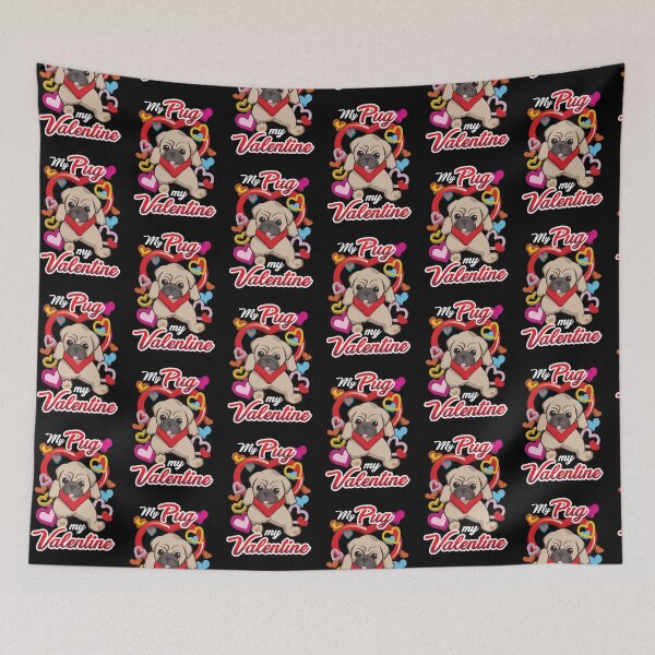 Item preview, My Pug is My Valentine designed and sold by Andantino.
