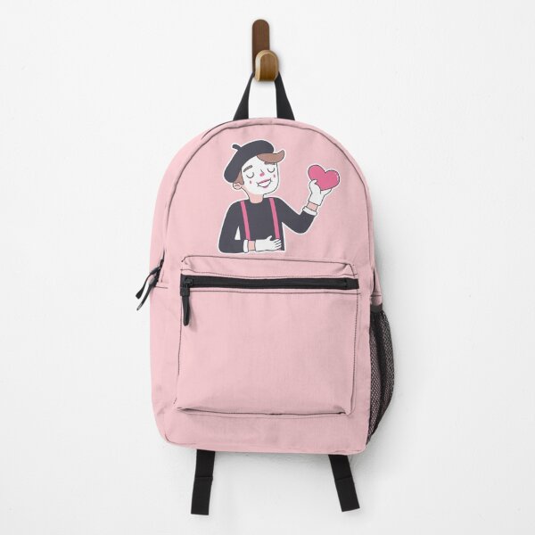 Item preview, Cute Mime Holding Heart Doodle designed and sold by rustydoodle.