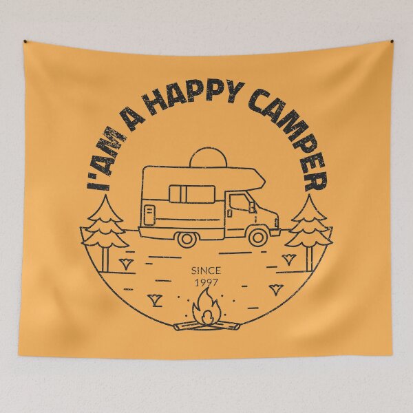 Item preview, Caravan - Happy Camper designed and sold by ManiaTeec.