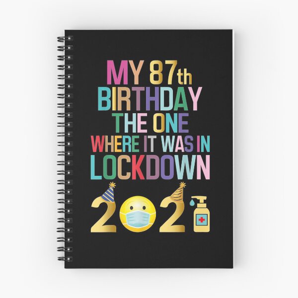 Item preview, My 87th Birthday The One Where It Was In Lockdown 2021 designed and sold by shirleyfinley.