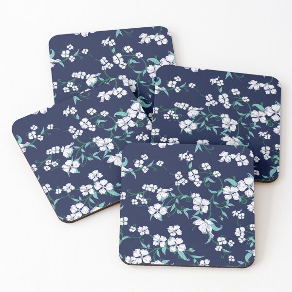 Item preview, Classy Feminine Bridal Dogwood Floral Pattern designed and sold by GeekHeadDesigns.