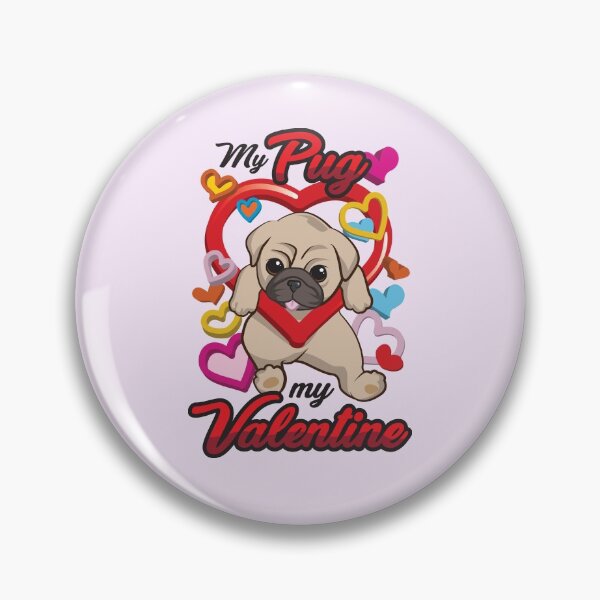 Item preview, My Pug is My Valentine 2 designed and sold by Andantino.