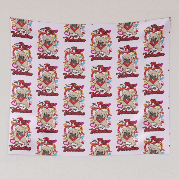 Item preview, My Pug is My Valentine 2 designed and sold by Andantino.