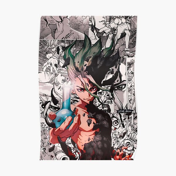 Dr Stone Wall Art Redbubble