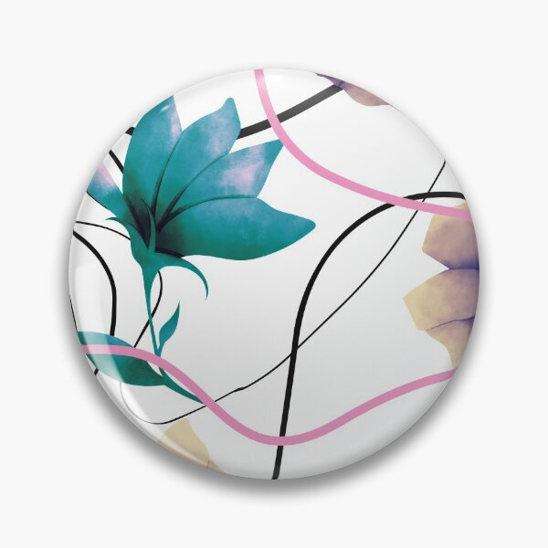 Item preview, Vintage Urban Floral Lines Graphic Trend Pattern  designed and sold by LittleIconShop.
