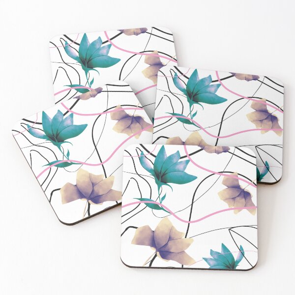 Item preview, Vintage Urban Floral Lines Graphic Trend Pattern  designed and sold by LittleIconShop.