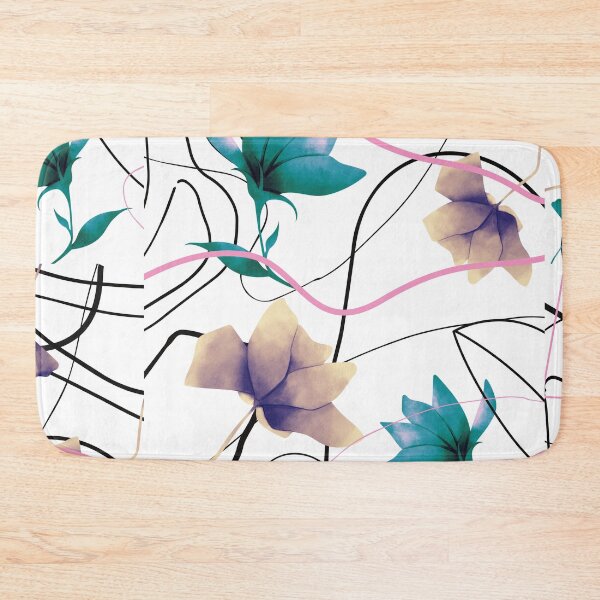 Item preview, Vintage Urban Floral Lines Graphic Trend Pattern  designed and sold by LittleIconShop.