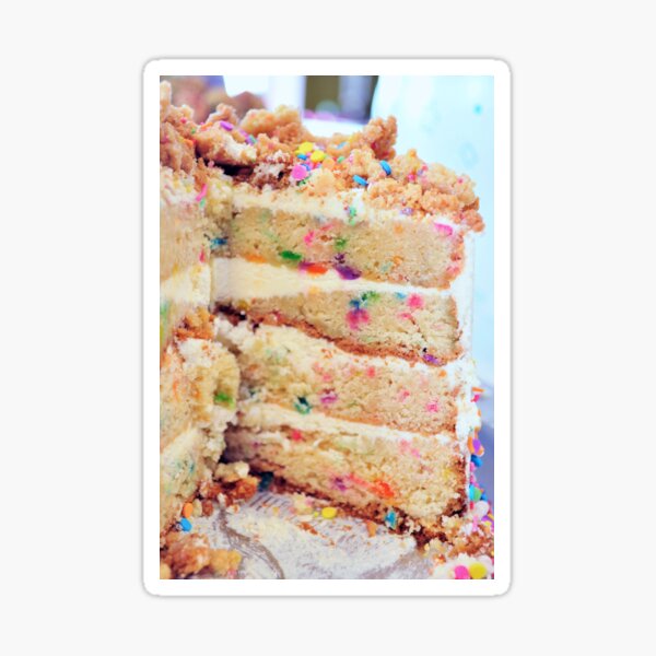 Confetti Cake Sticker