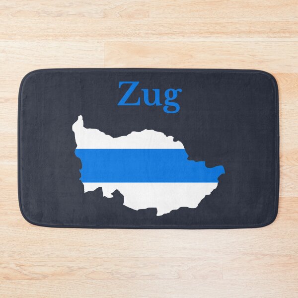 Item preview, Zug Canton Map Flag, Switzerland designed and sold by marosharaf.