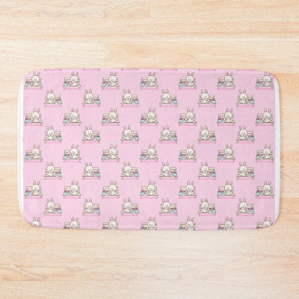 Item preview, Cute Bunny Having Lunch Seamless Pattern designed and sold by SSK Designs.