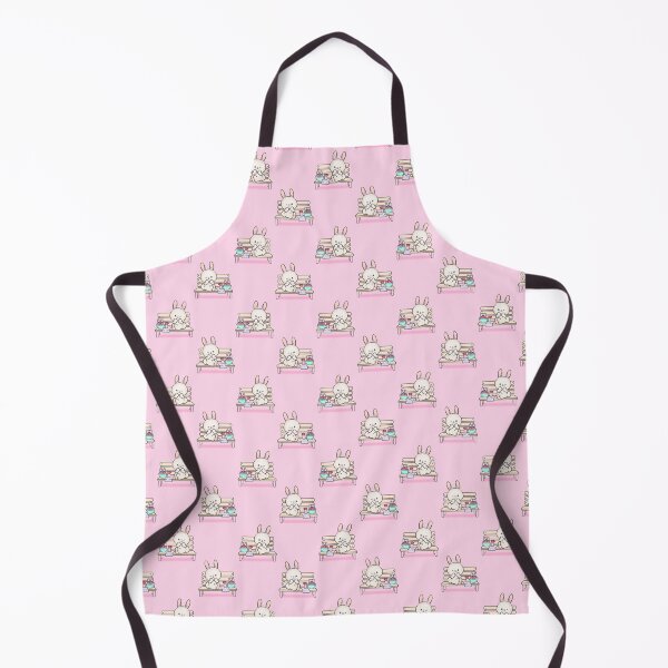 Item preview, Cute Bunny Having Lunch Seamless Pattern designed and sold by SSK Designs.