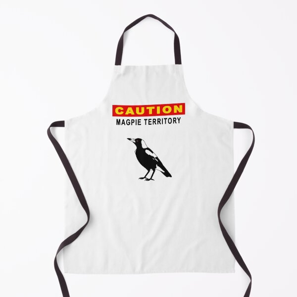 Item preview, Magpie CAUTION: Magpie Territory - Black Text designed and sold by Birds & Things.