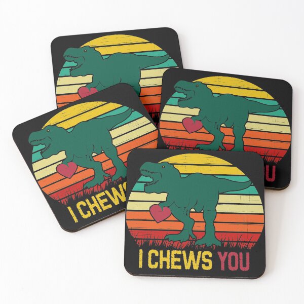 Item preview, I chews you - romantic dinosaur designed and sold by SidTastic .