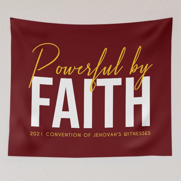 Item preview, POWERFUL BY FAITH - 2021 JW Convention designed and sold by KA DESIGNS.